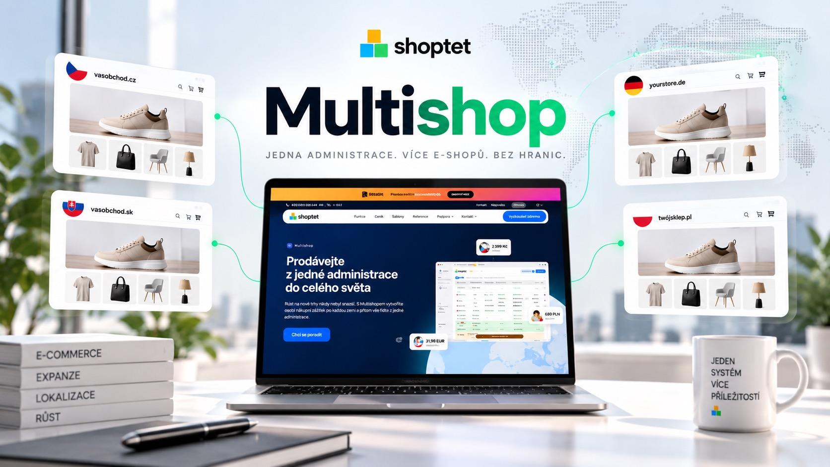 Shoptet ohlásil Multishop. Co umí a na co si ještě počkáte