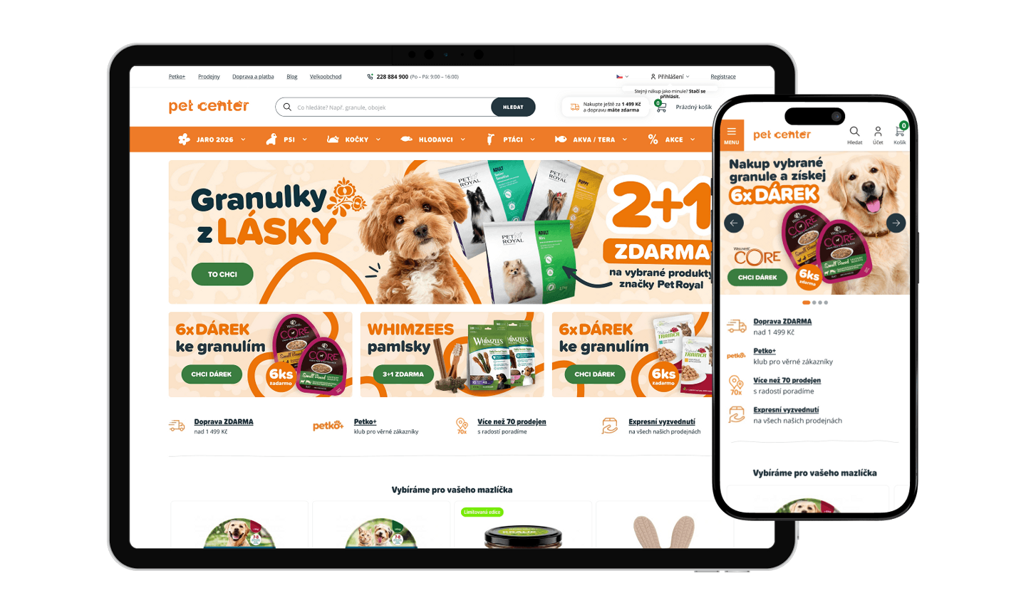 PetCenter — Pet retail · B2C omnichannel