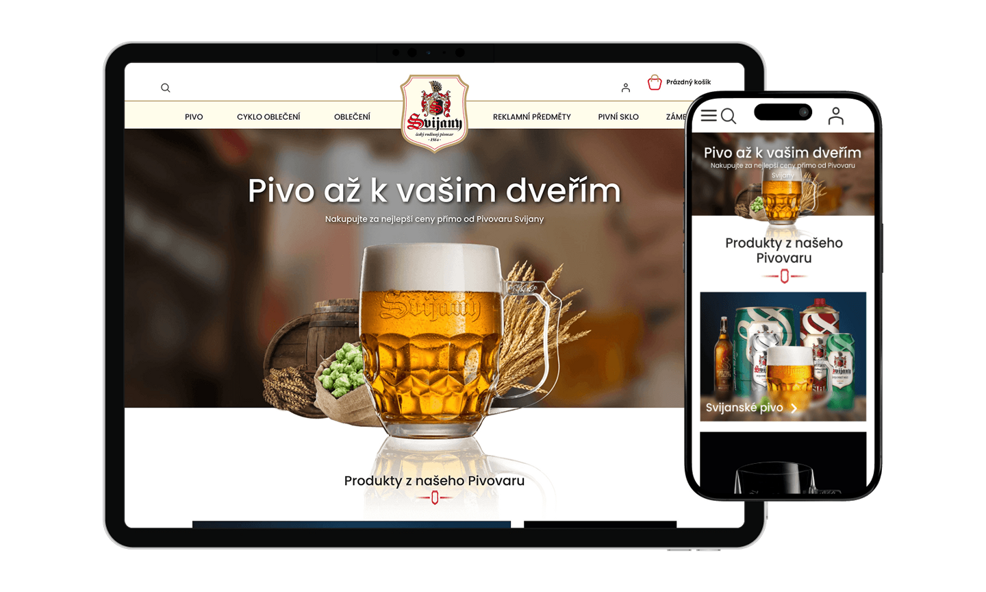 Pivovar Svijany — Pivo · B2C + B2B