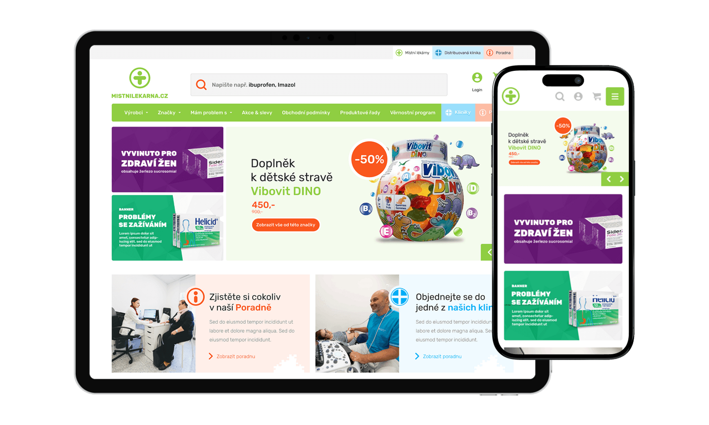 Zdravotal.cz — Online lekáreň · B2C