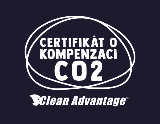Certifikát o kompenzácii CO₂ · Clean Advantage