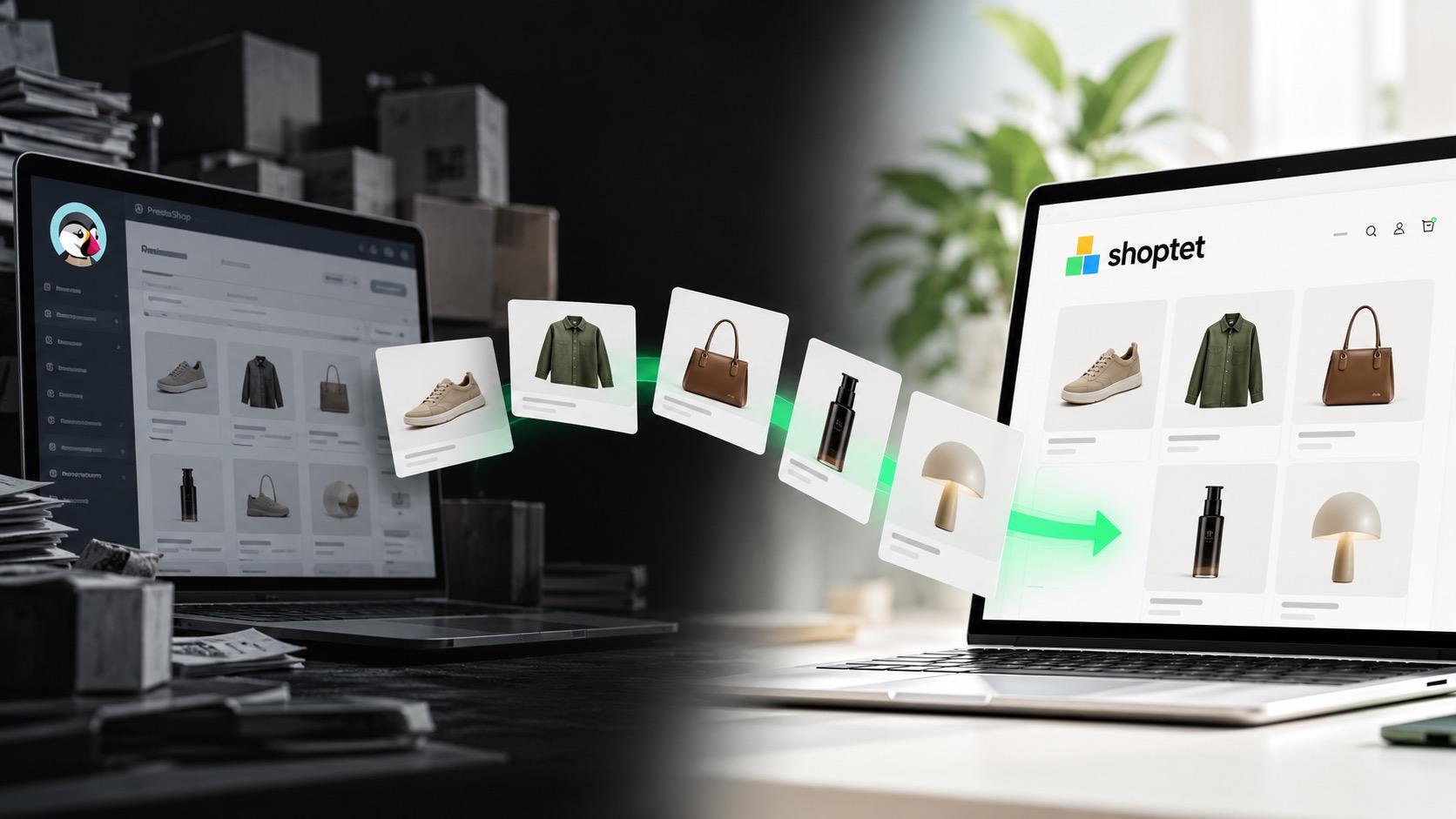 Migrace z PrestaShopu na Shoptet