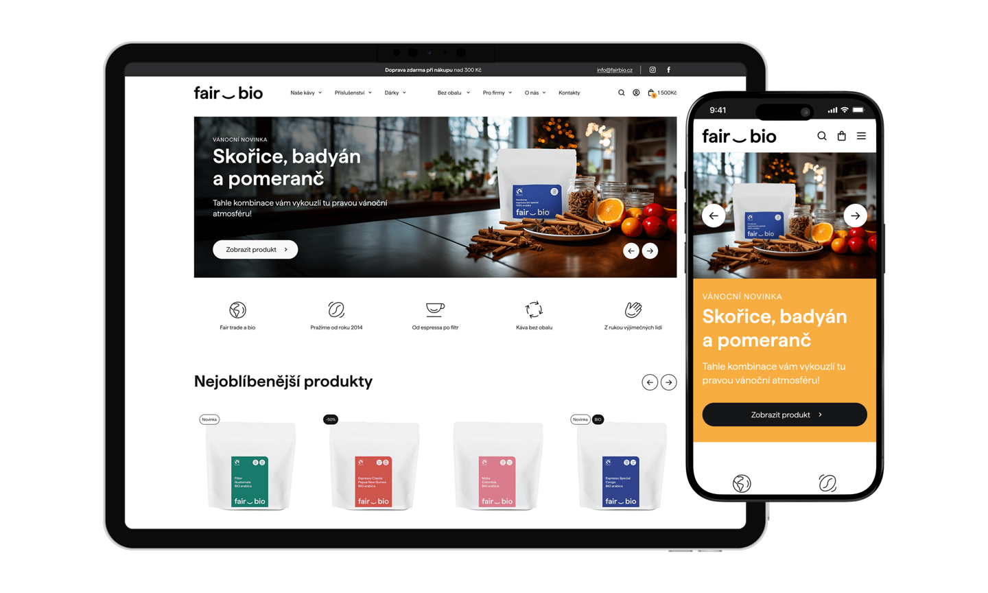 Fair & Bio — Pražírna kávy · B2C + firmy