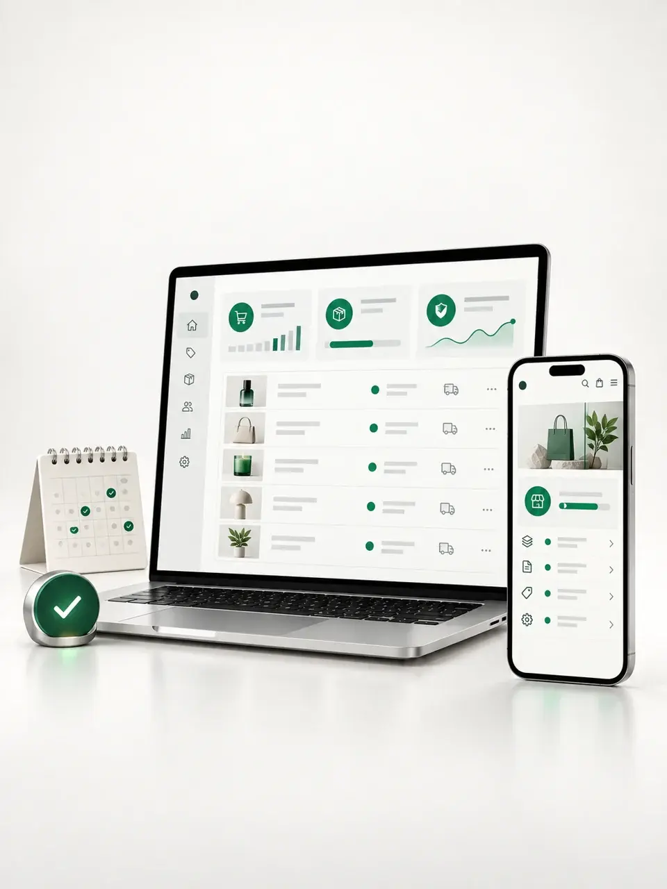 Ukážka rozhrania na každodennú správu e-shopu