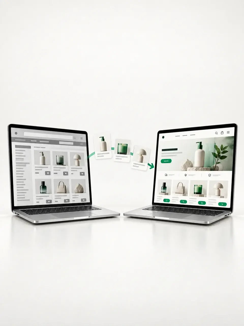 Ukážka migrácie e-shopu medzi zariadeniami