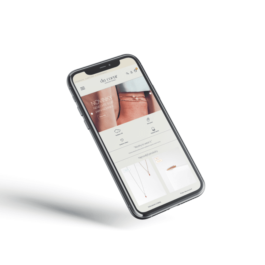 mockup klient telefón MirandaMedia Group grafický dizajn