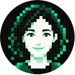 Schválený pixelový avatar AI asistentky Mirandy